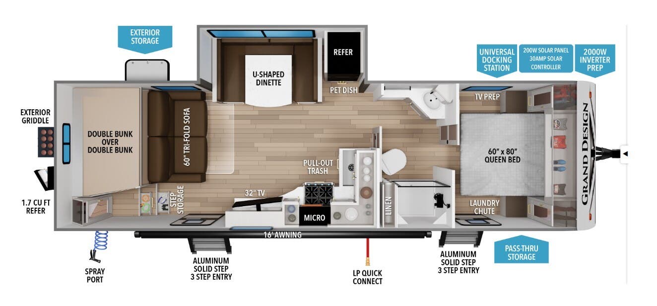 2027 Grand Design Transcend 265BHT - New Travel Trailer For Sale by McClain's RV Superstore in Corinth, Texas