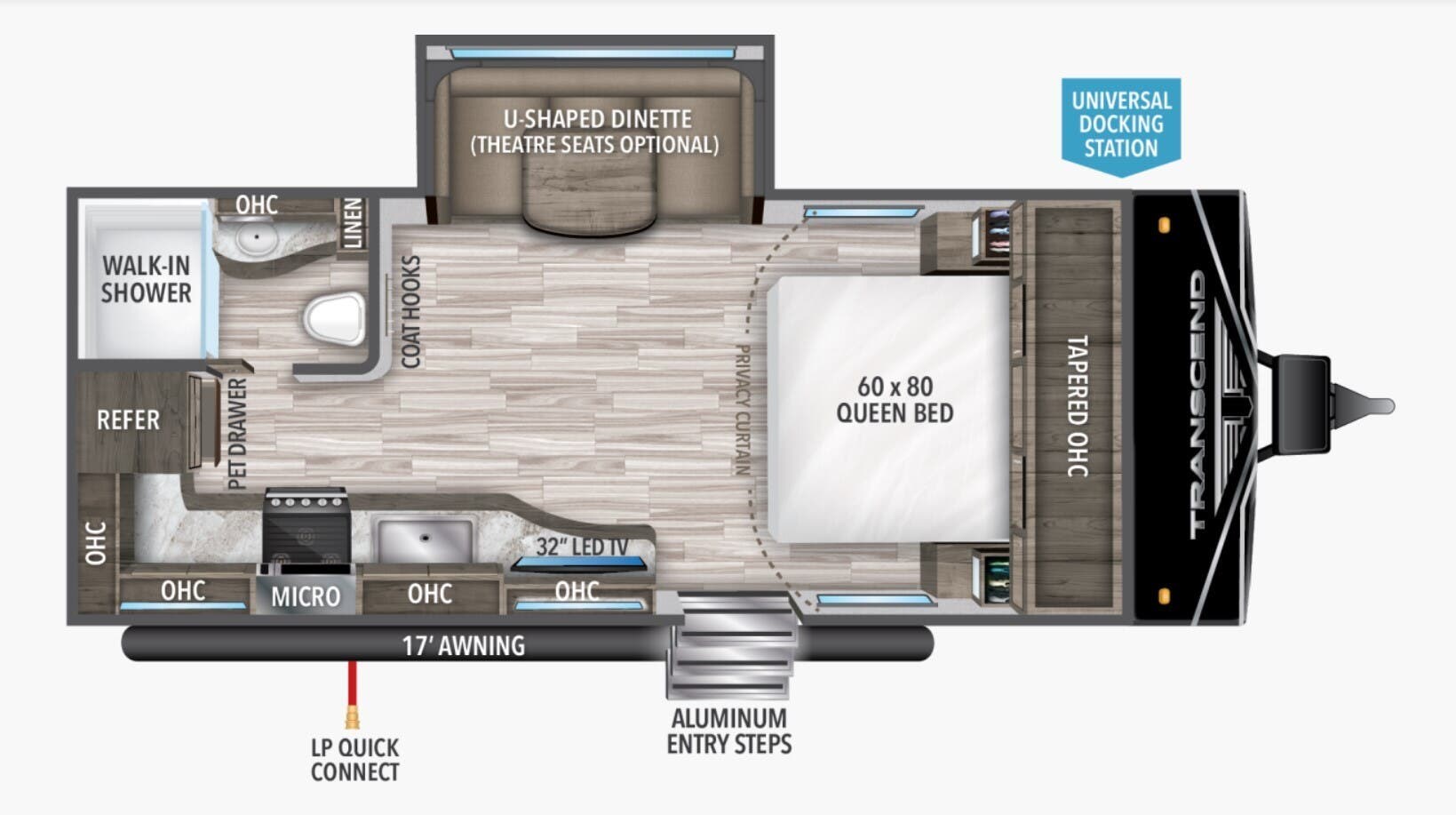2022 Grand Design Transcend 200MK - Used Travel Trailer For Sale by McClain's RV Superstore in Corinth, Texas