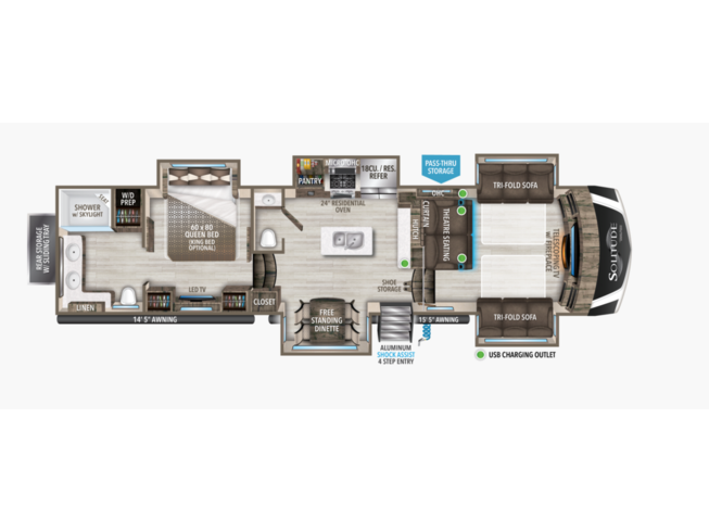 2022 Grand Design Solitude 380fl R Rv For Sale In Oklahoma City Ok 73127 96199 Rvusa Com Classifieds 2022 Grand Design Solitude 375res Specs