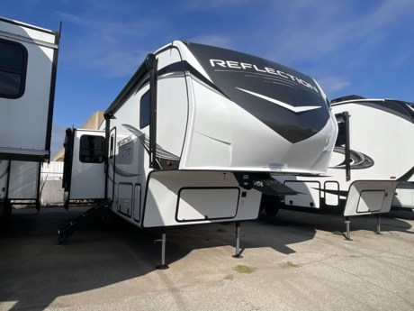 &lt;p&gt;Experience Luxury Living on the Road with the 2024 Grand Design Reflection 303RLS Fifth Wheel&lt;/p&gt;
&lt;p&gt;Get ready to elevate your RV lifestyle with the 2024 Grand Design Reflection 303RLS, a fifth wheel that combines elegance, comfort, and modern amenities for an exceptional travel experience. Whether you&#39;re a seasoned RVer or new to the world of fifth wheels, the Reflection 303RLS is designed to provide you with a luxurious and memorable journey.&lt;/p&gt;
&lt;p&gt;Spacious and Elegant Interior:&lt;br&gt;Step inside, and you&#39;ll be greeted by a spacious and elegantly designed interior that&#39;s perfect for relaxation and entertainment. The living area features theater-style recliners, a cozy fireplace, and a large flat-screen TV. Large panoramic windows provide stunning views and fill the space with natural light.&lt;/p&gt;
&lt;p&gt;Gourmet Kitchen:&lt;br&gt;The kitchen is a chef&#39;s dream, equipped with top-of-the-line appliances, including a residential refrigerator, a three-burner stove, a convection microwave, and an expansive island with a double sink. Solid surface countertops and abundant storage make meal preparation a delight.&lt;/p&gt;
&lt;p&gt;Private Master Suite:&lt;br&gt;The Reflection 303RLS offers a private master suite that&#39;s a haven of comfort and tranquility. It features a king-sized bed, a spacious wardrobe, and additional storage space. The attached bathroom boasts a residential shower, a vanity, and a closet for your convenience.&lt;/p&gt;
&lt;p&gt;Modern Amenities:&lt;br&gt;This fifth wheel is equipped with an array of modern amenities to enhance your RV lifestyle. Stay comfortable year-round with efficient heating and air conditioning systems. Enjoy entertainment on the road with a premium sound system, multiple flat-screen TVs, and multimedia connections. Energy-efficient LED lighting fixtures add a modern touch.&lt;/p&gt;
&lt;p&gt;Outdoor Elegance:&lt;br&gt;The exterior of the Reflection 303RLS is equally impressive, featuring an electric awning, outdoor speakers, and storage compartments for your gear and equipment. You can enjoy the great outdoors in style and comfort.&lt;/p&gt;
&lt;p&gt;Luxury Living on the Road:&lt;br&gt;The 2024 Grand Design Reflection 303RLS is not just an RV; it&#39;s your ticket to a life of luxury and adventure on the road. Whether you&#39;re exploring scenic routes, enjoying extended stays at your favorite destinations, or embracing the full-time RV lifestyle, this fifth wheel provides you with the comforts of home wherever you go.&lt;/p&gt;