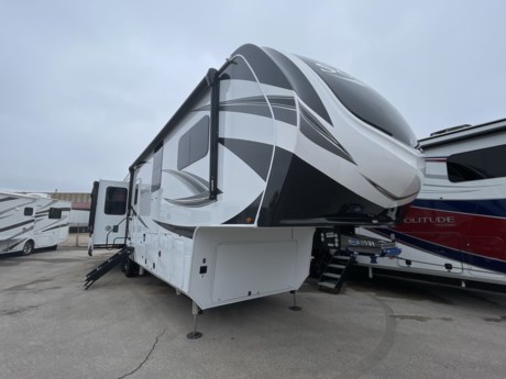 &lt;p&gt;&lt;strong&gt;Experience Unparalleled Luxury with the 2024 Grand Design Solitude 378MBS Fifth Wheel&lt;/strong&gt;&lt;/p&gt;
&lt;p&gt;Are you searching for the epitome of luxury and comfort for your outdoor adventures? Look no further than the 2024 Grand Design Solitude 378MBS, a meticulously designed fifth wheel that combines elegance, convenience, and modern amenities for your camping experiences. Whether you&#39;re a seasoned traveler or new to the world of fifth wheels, the Solitude 378MBS is built to provide you with an exceptional and unforgettable camping journey.&lt;/p&gt;
&lt;p&gt;&lt;strong&gt;Spacious and Elegant Interior:&lt;/strong&gt; Step inside, and you&#39;ll discover a spacious and elegant interior that&#39;s perfect for relaxation and creating cherished memories. The living area is furnished with luxurious seating, an inviting dining area, and large windows that invite ample natural light, creating a warm and welcoming atmosphere for you and your fellow travelers.&lt;/p&gt;
&lt;p&gt;&lt;strong&gt;Gourmet Kitchen and Deluxe Bath:&lt;/strong&gt; The well-appointed kitchen is equipped with premium appliances, including a high-end refrigerator, a top-of-the-line stove, a sleek microwave, and ample storage space for all your culinary needs. The bathroom features a deluxe shower, an upscale toilet, and a modern sink, ensuring you have all the comforts of home during your travels.&lt;/p&gt;
&lt;p&gt;&lt;strong&gt;Sumptuous Sleeping Quarters:&lt;/strong&gt; The Solitude 378MBS offers sumptuous sleeping accommodations with a lavish master bed and additional sleeping options, providing ample space for you and your companions to rest and rejuvenate. You can be assured of a restful night&#39;s sleep after a day of outdoor adventures.&lt;/p&gt;
&lt;p&gt;&lt;strong&gt;State-of-the-Art Amenities:&lt;/strong&gt; This fifth wheel is equipped with state-of-the-art amenities to elevate your camping experience. Stay comfortable in any weather with efficient heating and air conditioning systems. Enjoy entertainment on the road with a high-tech multimedia system, complete with a large flat-screen TV and a premium sound system. LED lighting fixtures provide a modern touch and energy-efficient lighting.&lt;/p&gt;
&lt;p&gt;&lt;strong&gt;Outdoor Delight:&lt;/strong&gt; The exterior of the Solitude 378MBS is designed for outdoor delight, featuring a large electric awning, high-quality outdoor speakers, and ample storage compartments for your camping essentials. Embrace the beauty of nature while indulging in all the comforts of home.&lt;/p&gt;