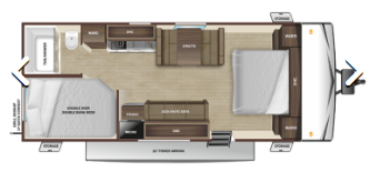 2026 Highland Ridge Open Range CONV COLT 231BH - New Travel Trailer For Sale by McClain's RV Oklahoma City in Oklahoma City, Oklahoma features Microwave, Stove Top Burner, Smoke Detector, Bunk Beds, Medicine Cabinet