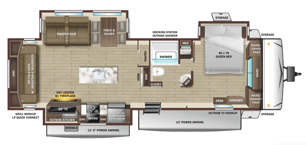 2026 Highland Ridge Open Range 322RLS - New Travel Trailer For Sale by McClain's RV Oklahoma City in Oklahoma City, Oklahoma features Oven, Shower, Queen Bed, Air Conditioning, Non-Smoking Unit