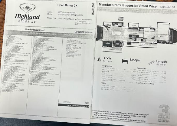 2026 Open Range 3X 372MBH by Highland Ridge from McClain's RV Oklahoma City in Oklahoma City, Oklahoma