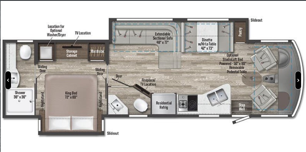 2025 Winnebago Adventurer 35F - New Class A For Sale by McClain's RV Oklahoma City in Oklahoma City, Oklahoma features CO Detector, Generator, Power Roof Vent, King Size Bed, Oven