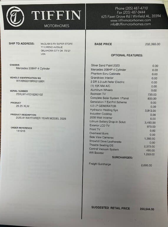 2026 Wayfarer 25XLW by Tiffin from McClain's RV Oklahoma City in Oklahoma City, Oklahoma