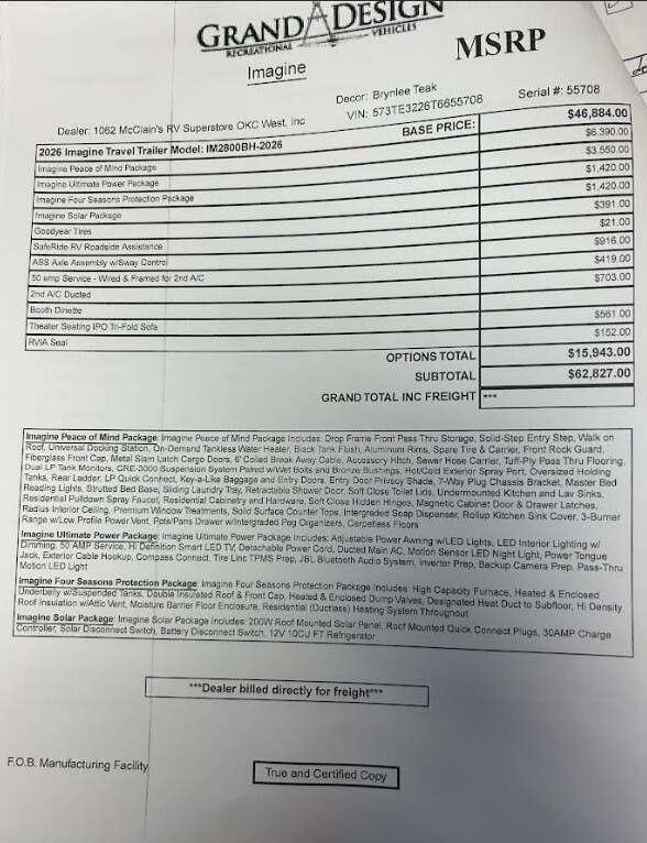 2026 Imagine 2800BH by Grand Design from McClain's RV Oklahoma City in Oklahoma City, Oklahoma