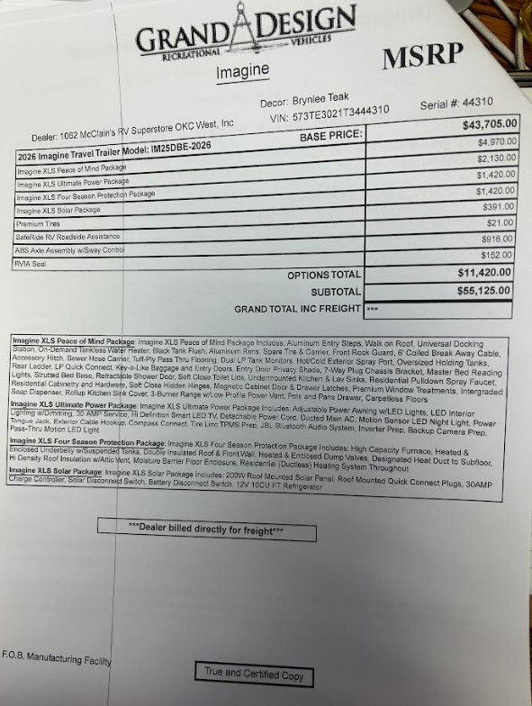 2026 Imagine XLS 25DBE by Grand Design from McClain's RV Oklahoma City in Oklahoma City, Oklahoma