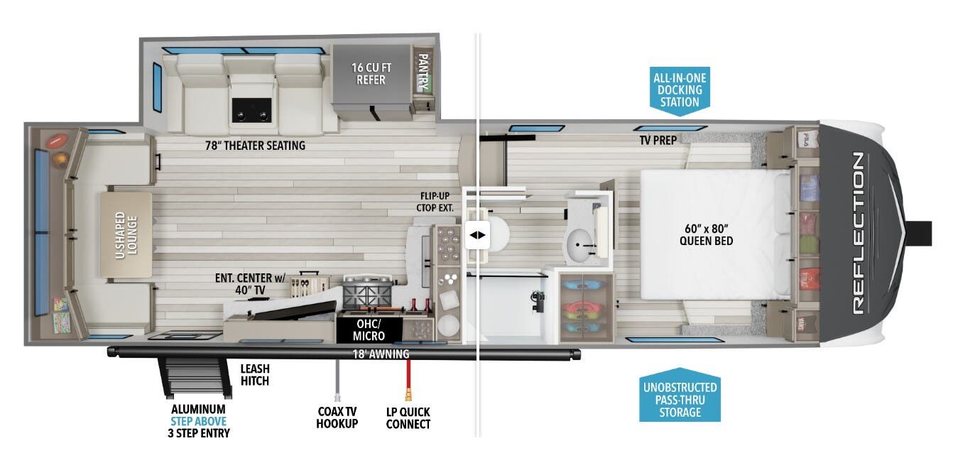 2026 Grand Design Reflection 150 260RD - New Fifth Wheel For Sale by McClain's RV Oklahoma City in Oklahoma City, Oklahoma features Microwave, Ladder, Batteries, TV, Hitch