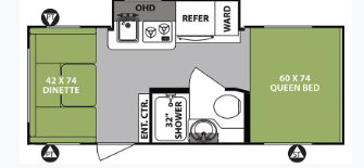 2019 Forest River R-Pod RP190 - Used Travel Trailer For Sale by McClain's RV Oklahoma City in Oklahoma City, Oklahoma features Convection Microwave, Medicine Cabinet, Toilet, Shower, Slideout
