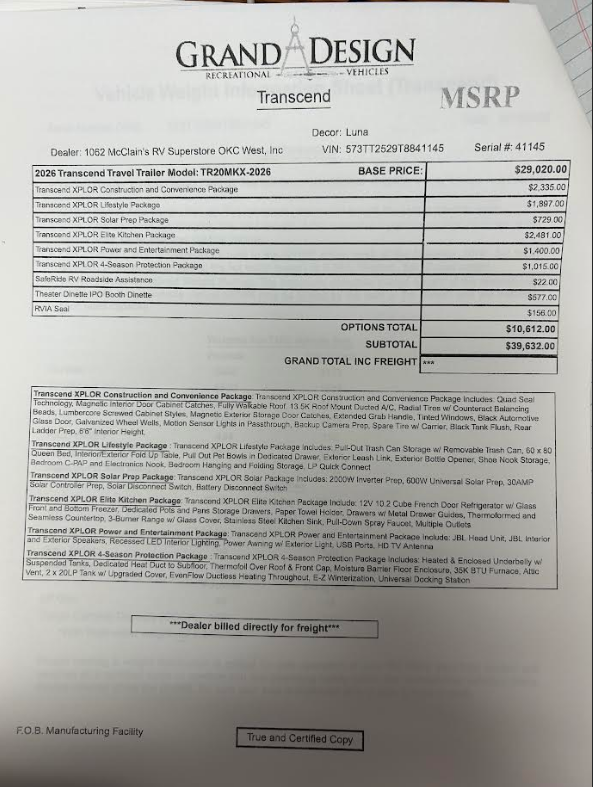 2026 Transcend Xplor 20MKX by Grand Design from McClain's RV Oklahoma City in Oklahoma City, Oklahoma