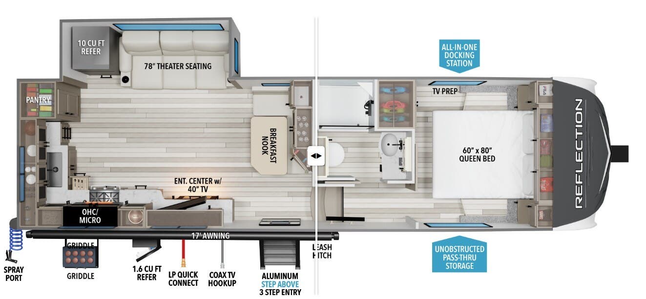 2026 Grand Design Reflection 150 270BN - New Fifth Wheel For Sale by McClain's RV Oklahoma City in Oklahoma City, Oklahoma features Awning, Batteries, Ladder, Medicine Cabinet, Water Heater