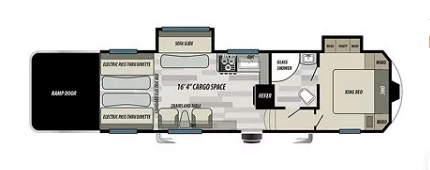 2021 Forest River Stealth 2816G - Used Fifth Wheel For Sale by McClain's RV Oklahoma City in Oklahoma City, Oklahoma features Water Heater, Slideout, Smoke Detector, Microwave, Medicine Cabinet