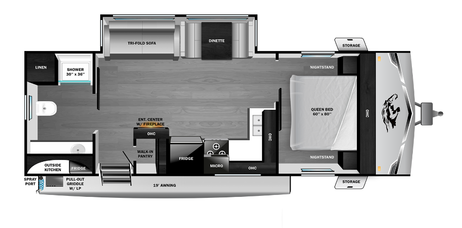 2026 Highland Ridge Open Range Light 250RBL - New Travel Trailer For Sale by McClain's RV Oklahoma City in Oklahoma City, Oklahoma features Stove, Water Heater, Oven, Non-Smoking Unit, Awning