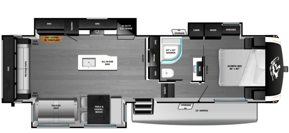 2026 Highland Ridge Open Range Roamer 29RLDS - New Fifth Wheel For Sale by McClain's RV Oklahoma City in Oklahoma City, Oklahoma features TV, Air Conditioning, Toilet, Stove, Water Heater