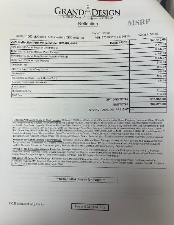 2026 Reflection 100 24RL by Grand Design from McClain's RV Oklahoma City in Oklahoma City, Oklahoma
