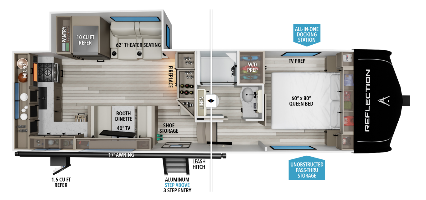 2026 Grand Design Reflection 150 250ML - New Fifth Wheel For Sale by McClain's RV Oklahoma City in Oklahoma City, Oklahoma features Stove, Batteries, Medicine Cabinet, Non-Smoking Unit, Stove Top Burner