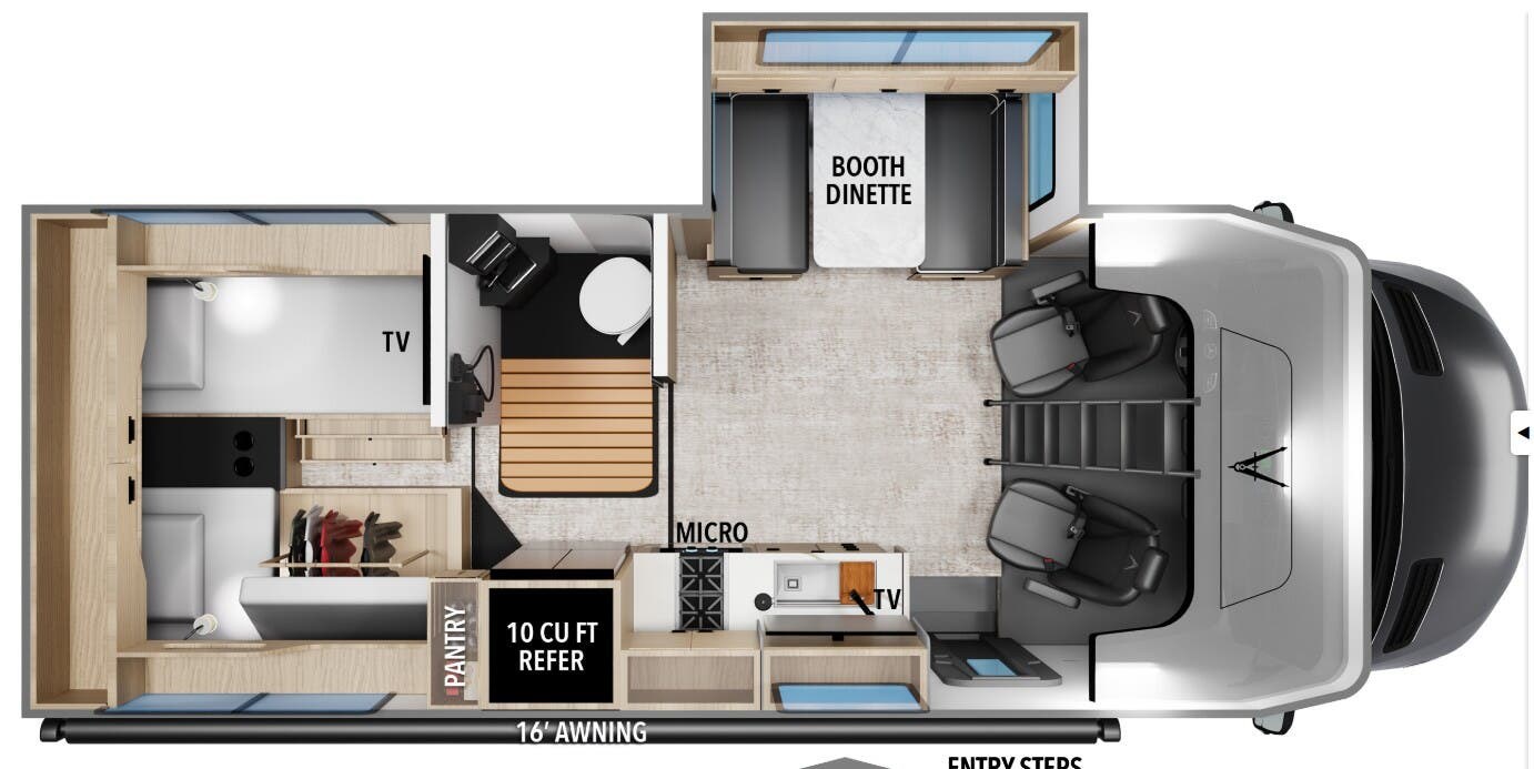 2026 Grand Design Lineage 25TK - New Class C For Sale by McClain's RV Oklahoma City in Oklahoma City, Oklahoma features Kitchen Sink, Microwave, Fire Extinguisher, Refrigerator, TV