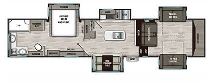 2023 Coachmen Chaparral 334FL - Used Fifth Wheel For Sale by McClain's RV Fort Worth in Fort Worth, Texas features Medicine Cabinet, Leveling Jacks, Air Conditioning, Slideout, Toilet