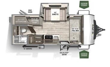 2021 Forest River Flagstaff E20BHS - Used Travel Trailer For Sale by McClain's RV Oklahoma City in Oklahoma City, Oklahoma features Microwave, Stove Top Burner, Shower, Oven, Toilet