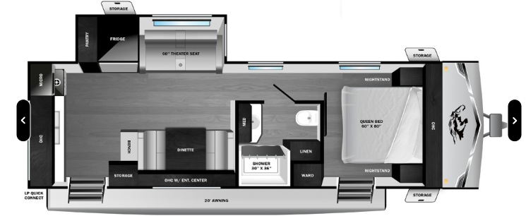 2026 Highland Ridge Open Range Light 230MKD - New Travel Trailer For Sale by McClain's RV Oklahoma City in Oklahoma City, Oklahoma features Stove Top Burner, Overhead Cabinetry, Slideout, Removable Table, Smoke Detector
