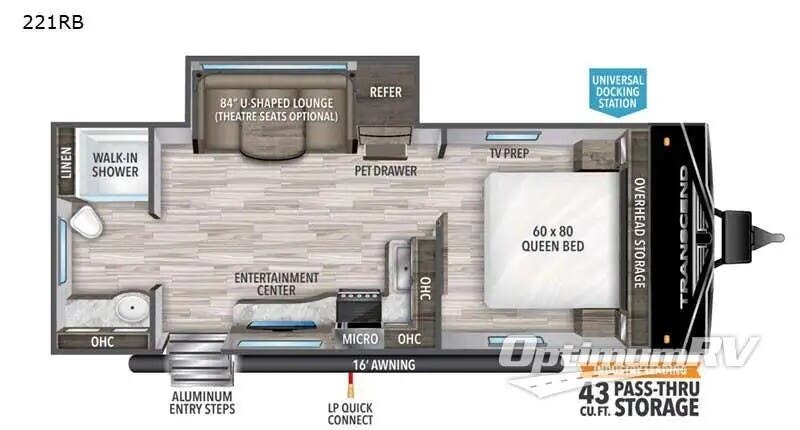 Used 2021 Grand Design Transcend Xplor 221RB available in Oklahoma City, Oklahoma