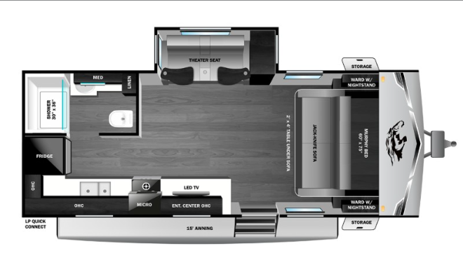2026 Highland Ridge Open Range LITE 200MLM - New Travel Trailer For Sale by McClain's RV Oklahoma City in Oklahoma City, Oklahoma features Air Conditioning, Slideout, Refrigerator, Toilet, Water Heater