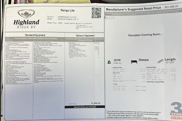 2026 Open Range LITE 200MLM by Highland Ridge from McClain's RV Oklahoma City in Oklahoma City, Oklahoma