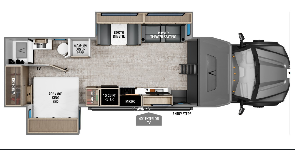 2026 Grand Design Lineage 31ZW - New Super C For Sale by McClain's RV Oklahoma City in Oklahoma City, Oklahoma features Propane, Furnace, Stove Top Burner, Day/Night Shades, Screen Door