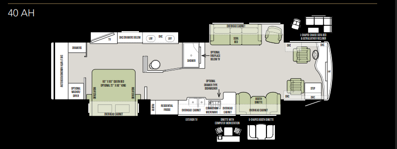 2019 Tiffin Phaeton 40AH - Used Class A For Sale by McClain's RV Oklahoma City in Oklahoma City, Oklahoma features Microwave, Shower, Generator, Refrigerator, Convection Microwave