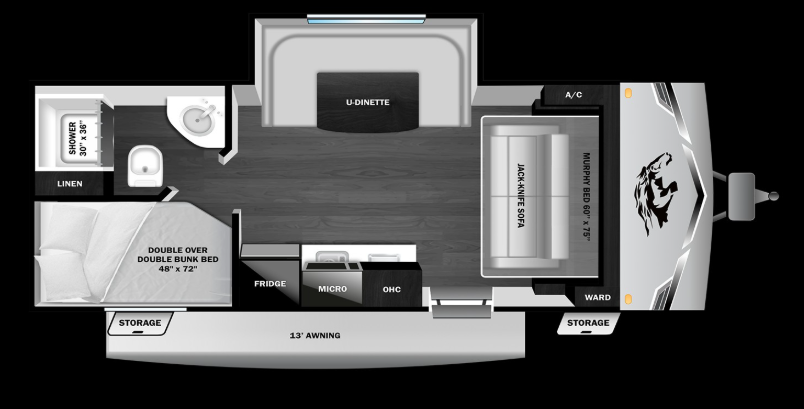 2026 Highland Ridge Open Range CONV COLT 18MBS - New Travel Trailer For Sale by McClain's RV Oklahoma City in Oklahoma City, Oklahoma features Refrigerator, Awning, Toilet, Leveling Jacks, Bunk Beds