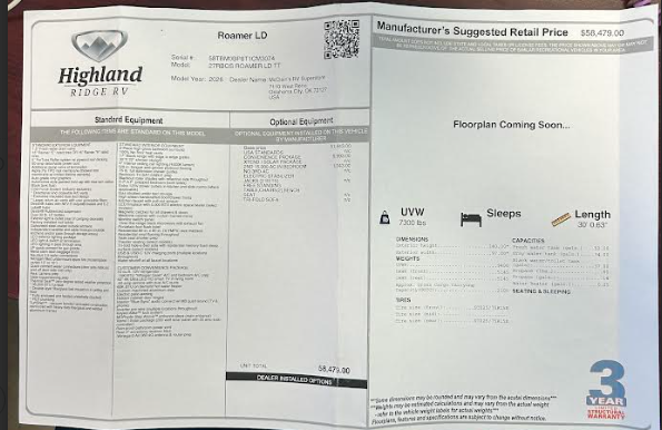 2026 Open Range Roamer 27RBOS by Highland Ridge from McClain's RV Oklahoma City in Oklahoma City, Oklahoma