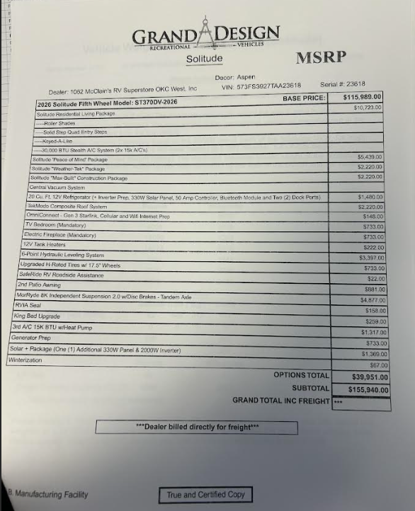 2026 Solitude 370DV by Grand Design from McClain's RV Oklahoma City in Oklahoma City, Oklahoma