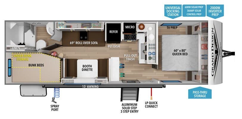 2026 Grand Design Transcend Xplor 24BHX - New Travel Trailer For Sale by McClain's RV Oklahoma City in Oklahoma City, Oklahoma