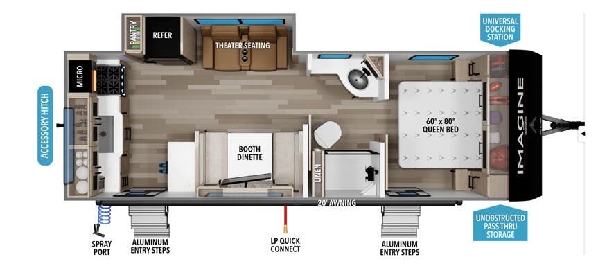 2026 Grand Design Imagine XLS 23LDE - New Travel Trailer For Sale by McClain's RV Oklahoma City in Oklahoma City, Oklahoma