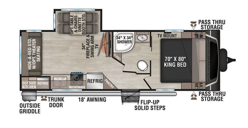 2026 K-Z Connect 241RLK - New Travel Trailer For Sale by McClain's RV Oklahoma City in Oklahoma City, Oklahoma