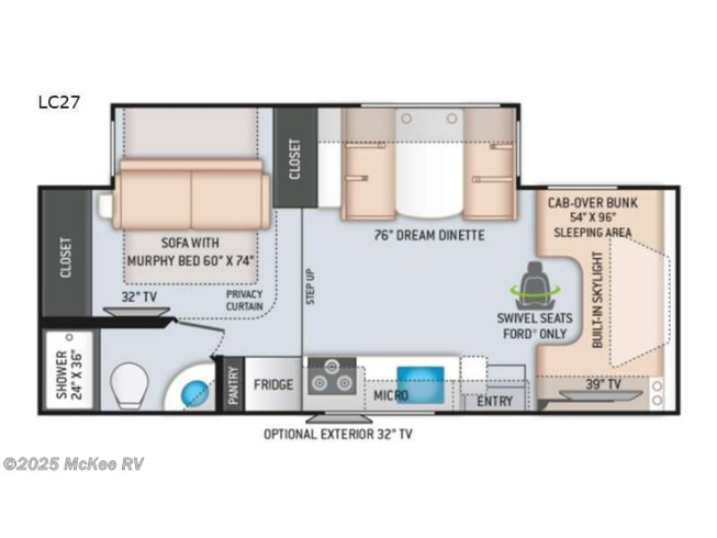 2023 Thor Motor Coach Quantum LC LC28 - New Class C For Sale by McKee Auto & RV Sales in Perry, Iowa