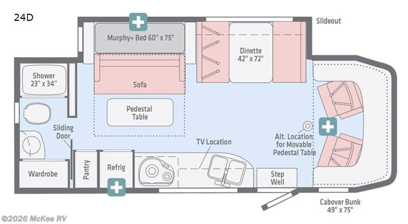 2019 Winnebago Navion 24D - Used Class B For Sale by McKee RV in Perry, Iowa features Slideout