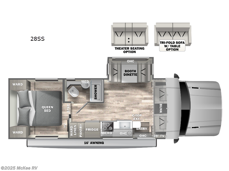2023 Dynamax Corp isata 5 28SSD4X4 - Used Class C For Sale by McKee RV in Perry, Iowa features Slideout