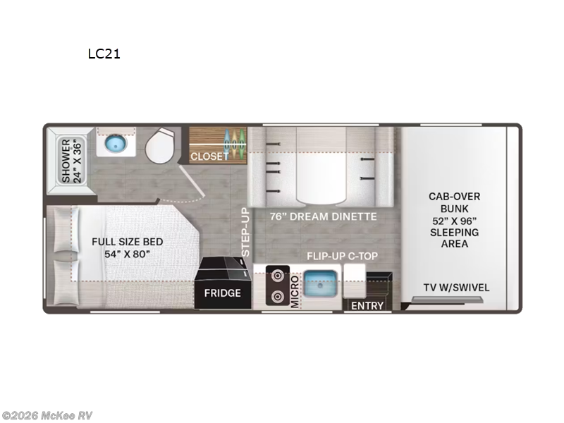 2026 Thor Motor Coach Quantum LC21 - New Class C For Sale by McKee RV in Perry, Iowa