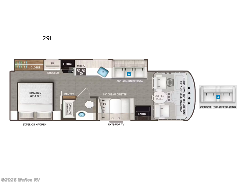 2026 Thor Motor Coach Windsport 29L - New Class A For Sale by McKee RV in Perry, Iowa features Slideout
