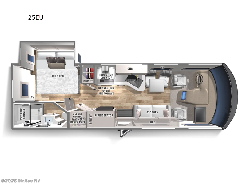 2025 Coachmen Euro 25EU - New Class A For Sale by McKee RV in Perry, Iowa features Slideout