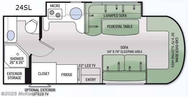 2015 Thor Motor Coach Citation Sprinter 24SL - Used Class B For Sale by McKee RV in Perry, Iowa features Slideout