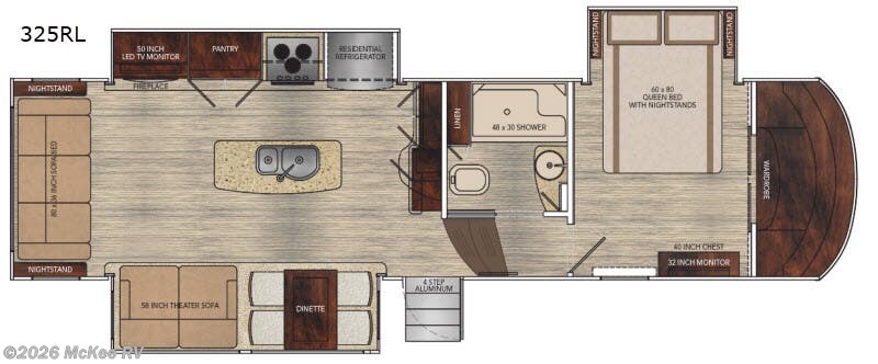 2018 Vanleigh Vilano 325RL - Used Fifth Wheel For Sale by McKee RV in Perry, Iowa features Slideout