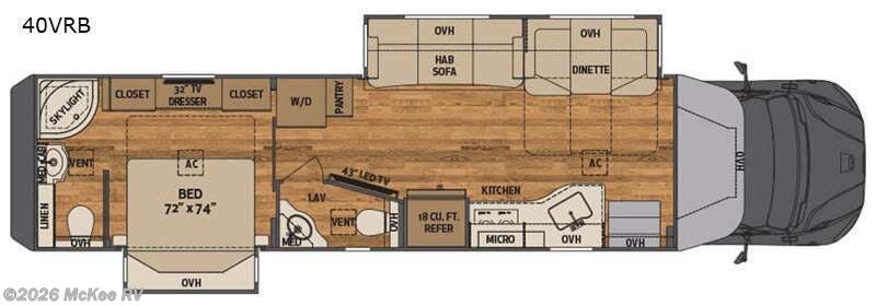 2021 Renegade Verona 40VRB - Used Super C For Sale by McKee RV in Perry, Iowa features Slideout