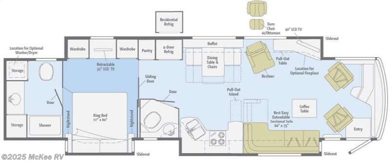 2011 Winnebago Tour 42QD - Used Class A For Sale by McKee RV in Perry, Iowa features Slideout