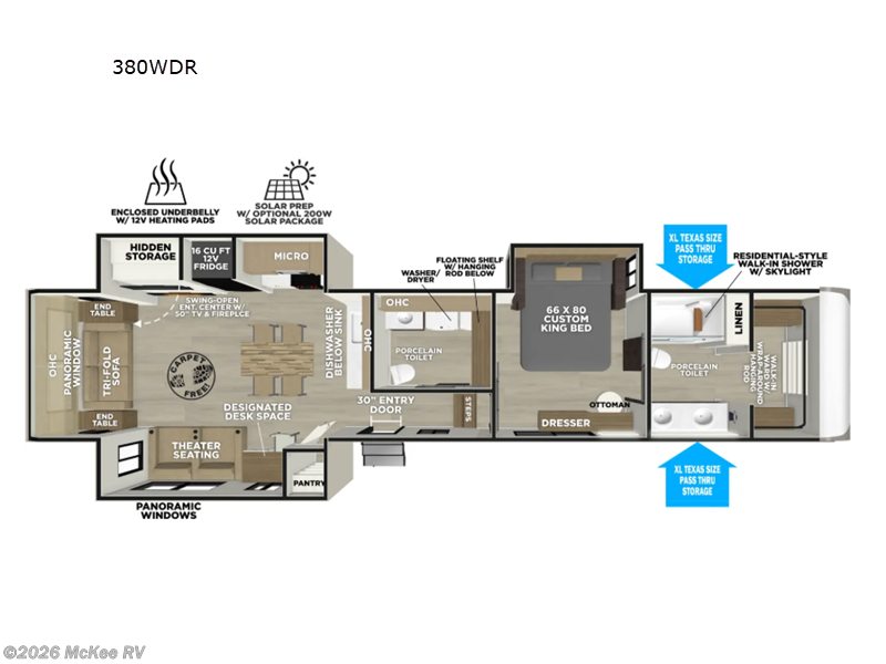 2026 Forest River Salem Hemisphere 380WDR - New Fifth Wheel For Sale by McKee RV in Perry, Iowa features Slideout