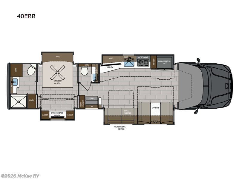 2026 Renegade Explorer 40ERB - New Super C For Sale by McKee RV in Perry, Iowa features Slideout