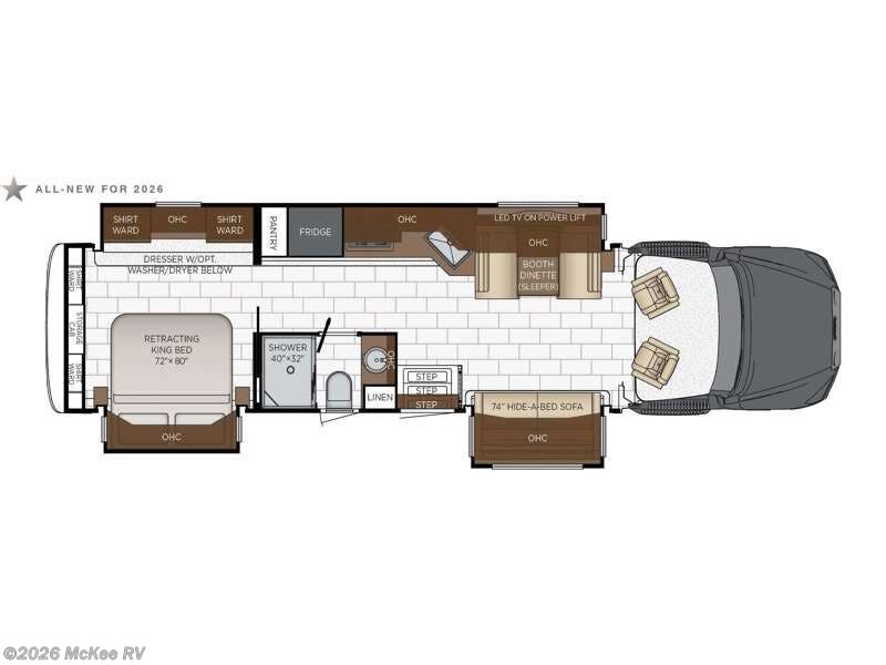 2026 Newmar Supreme Aire 3827 - New Super C For Sale by McKee RV in Perry, Iowa features Slideout
