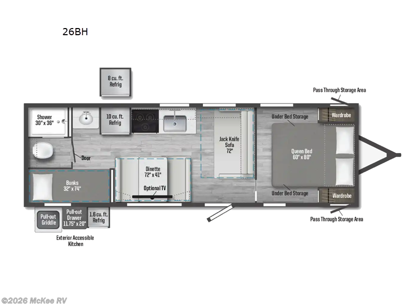 2026 Winnebago Access 25BH - New Travel Trailer For Sale by McKee RV in Perry, Iowa